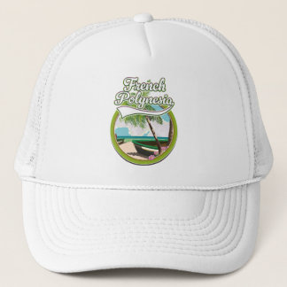 French Polynesia travel logo. Trucker Hat