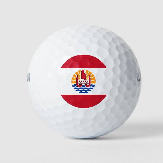 French Polynesian flag Golf Balls (Front)