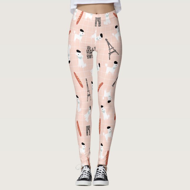 French Poodle Leggings (Front)