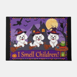 French Poodle Sisters I Smell Children Doormat