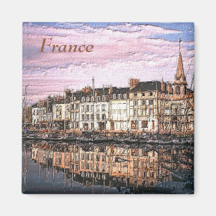 French Port Photo Painting Magnet