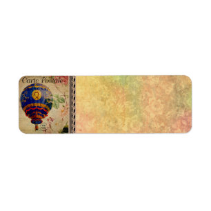 French Postcard Address Label