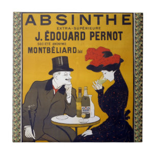 French Postcard Ceramic Tile