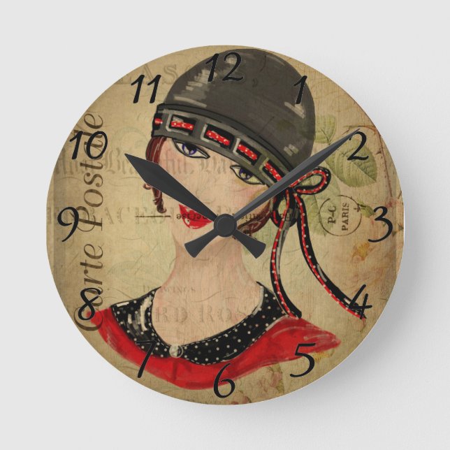 French Postcard Clock (Front)