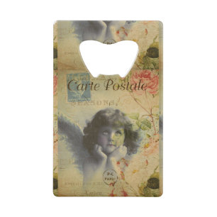 French Postcard Credit Card Bottle Opener
