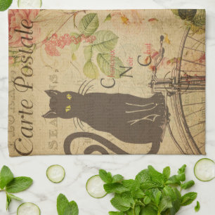 French Postcard Kitchen Towel