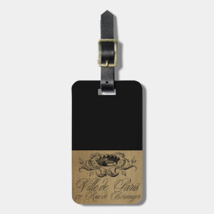 French Postcard Luggage Tag