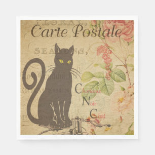 French Postcard Paper Napkin