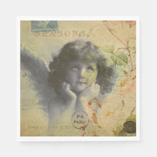 French Postcard Paper Napkin