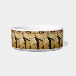 French Postcard Pet Bowl