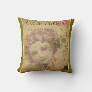 French Postcard Pillow