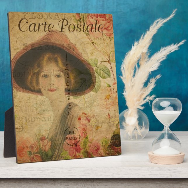 French Postcard Plaque (Side)