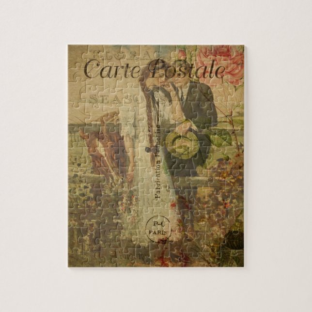 French Postcard Puzzle (Vertical)