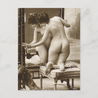 French Postcard - Risque Nude