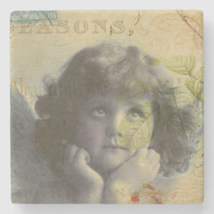 French Postcard Stone Coaster