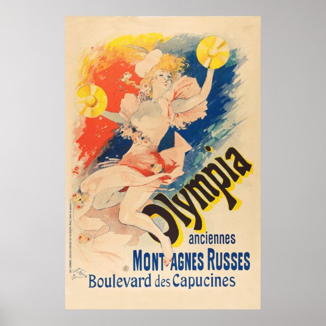 French Poster: Woman Playing Crash Cymbals Poster (Front)