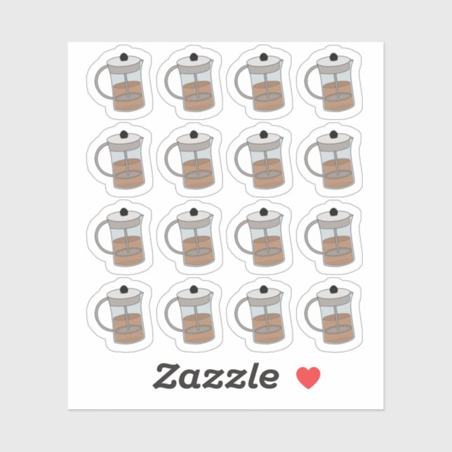 French Press Coffee Break Time Functional Planner (Sheet)