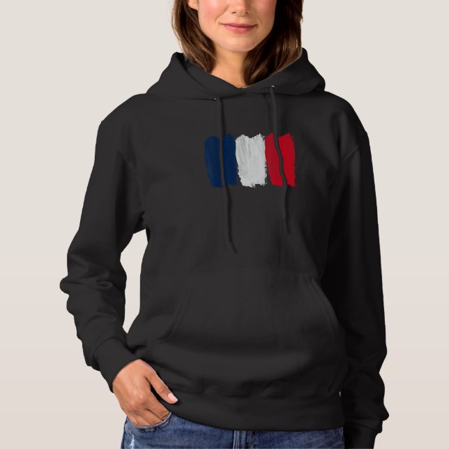 French Pride, France Travel, Love France, Paris Fr Hoodie (Front)