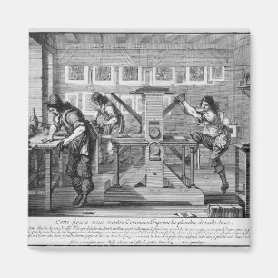 French printing press, 1642 magnet