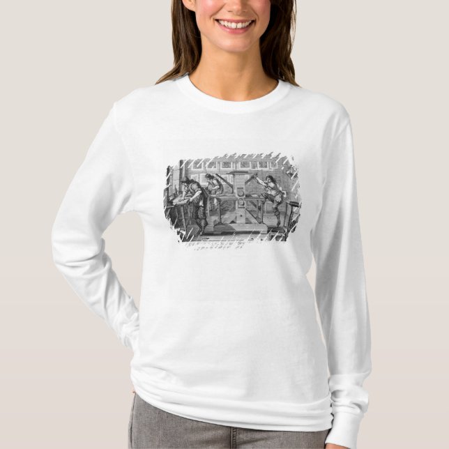 French printing press, 1642 T-Shirt (Front)