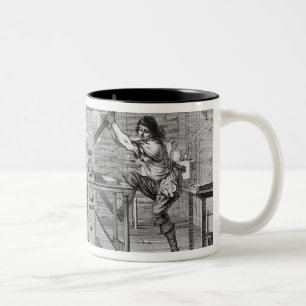 French printing press, 1642 Two-Tone coffee mug