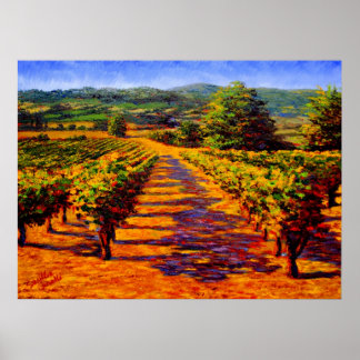 French Provencal Vineyard Poster