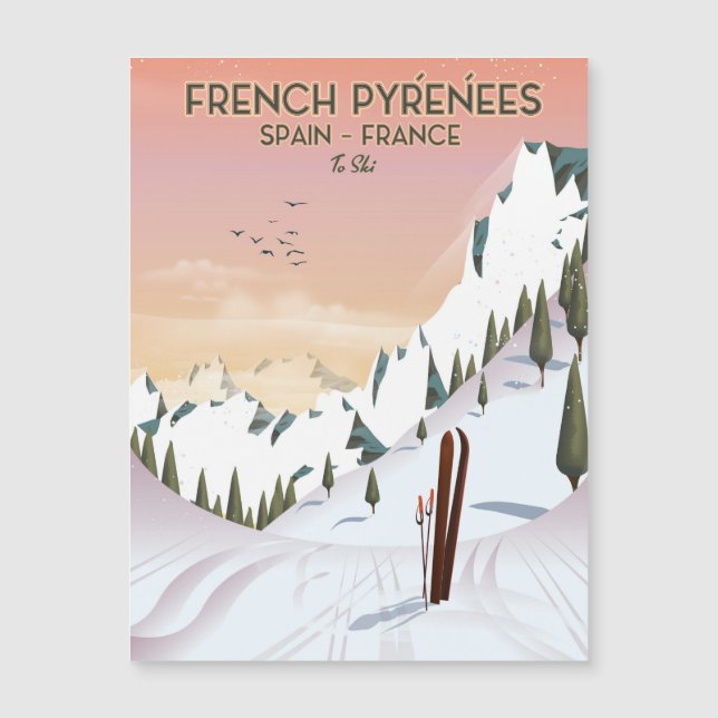 French Pyrénées Ski poster (Front)