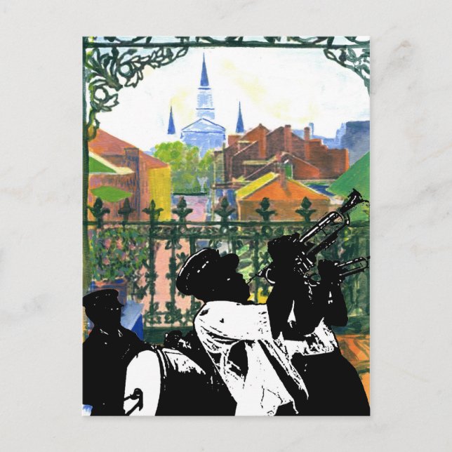 French Quarter Balcony, Fig Street Studio Postcard (Front)