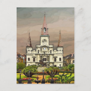 French Quarter Cathedral, New Orleans Postcard