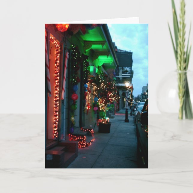 French Quarter Christmas Holiday Card (Front)