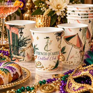 French Quarter Cocktail Club New Orleans Paper Cups