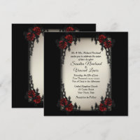 French Quarter Goth Theme Antique Gold Wedding