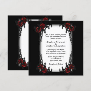 French Quarter Goth Theme Wedding Invitation