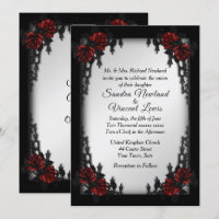 French Quarter Goth Wedding Invitation
