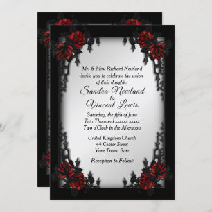 French Quarter Goth Wedding Invitation