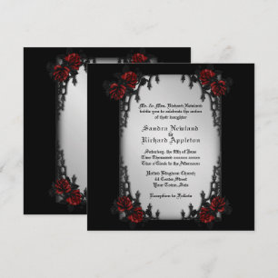 French Quarter Iron Goth Theme Wedding Invitation