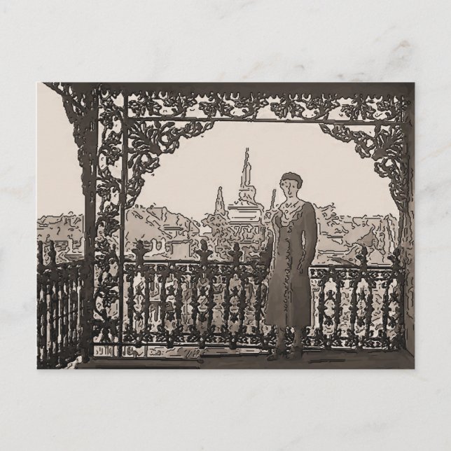 French Quarter Lace Balcony Postcard (Front)