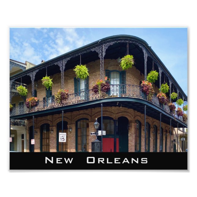 French Quarter New Orleans Photo Print (Front)