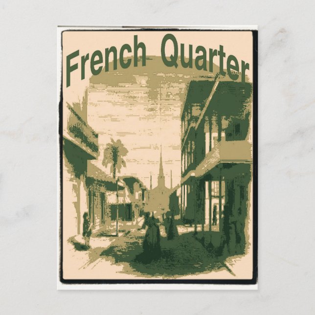 French Quarter, Orleans Postcard (Front)