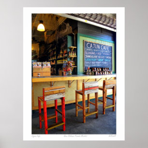 French Quarter Photograph"Cajun Cafe" Poster