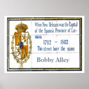 French Quarter Tile Mural, Customise Poster