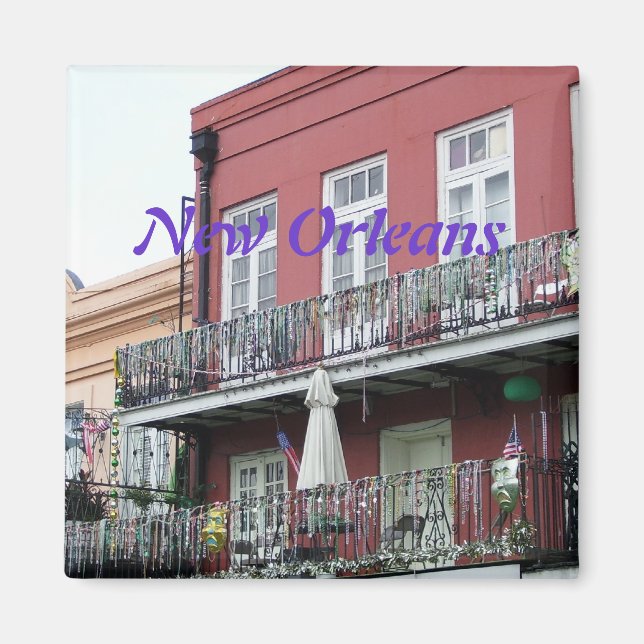 French Quarter Wrought Iron Balconies Magnet (Front)