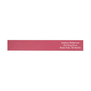French Raspberry Cool Monochromatic Wrap Around Label
