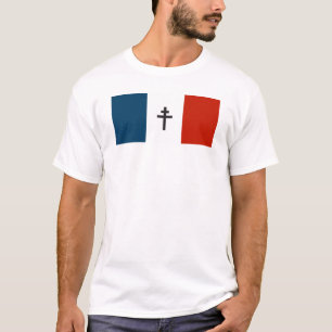 French resistance flag France symbol war cross his T-Shirt
