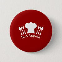 French Restaurant Chefs Hat and Silverware