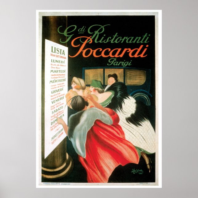 French Restaurants Vintage Food Ad Art Poster (Front)