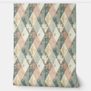French Retro Harlequin Wallpaper