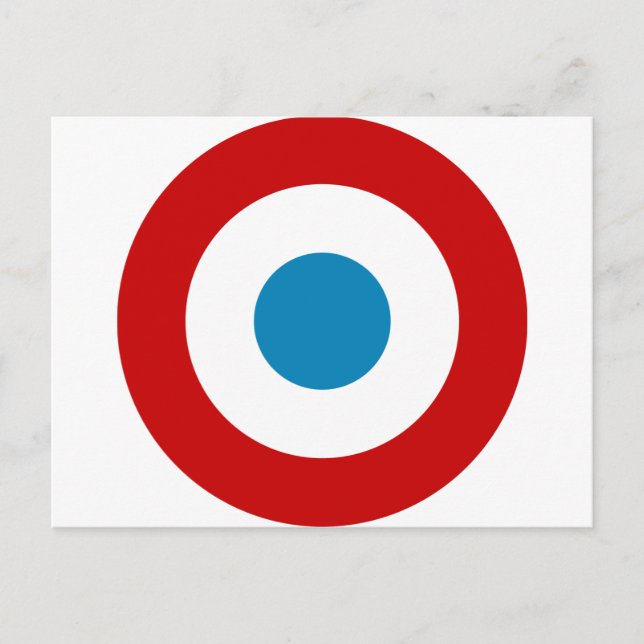 French Revolution Roundel France Cocarde Tricolore Postcard (Front)