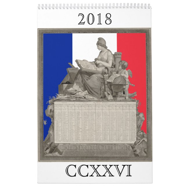 French Revolutionary Calendar for 2018 (Cover)