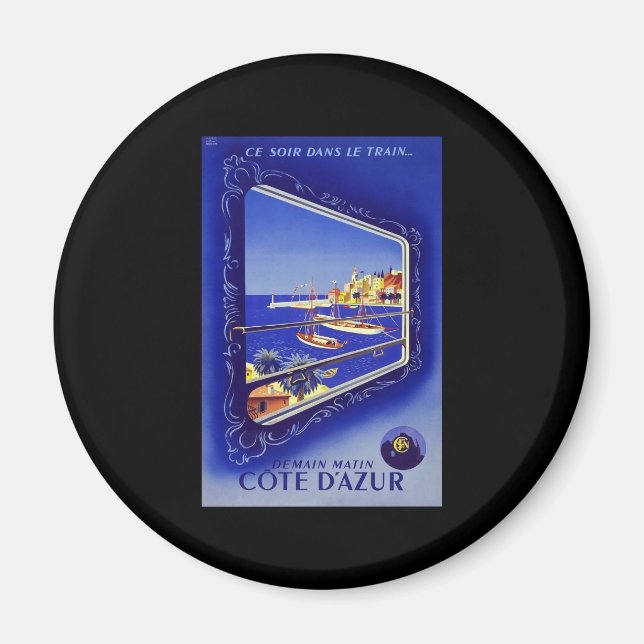 French Riviera Cote D'Azur Magnet (Front)
